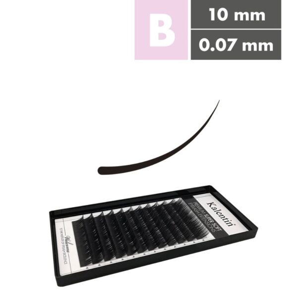 Kalentin Extensiones De Pestañas Clásicas Curva B 0,07 10mm